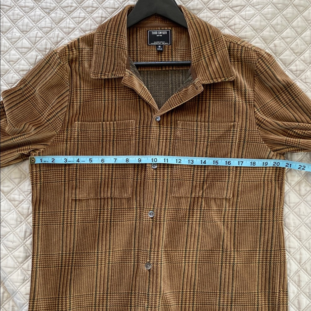 Todd Snyder Brown Plaid Casual Button-Down Shirt - Picture 10 of 12